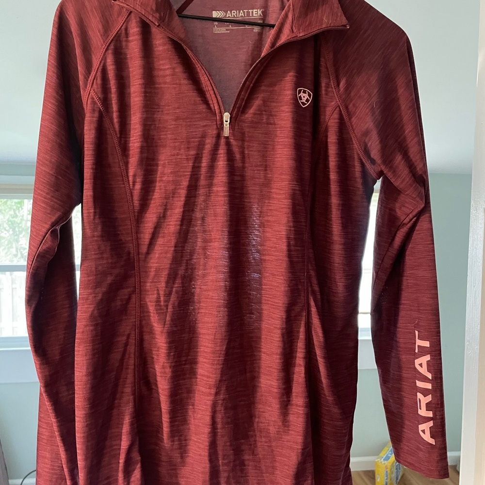 Ariat Womens Burgundy Long-Sleeve
